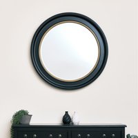Round Wall Mounted Mirror - Black and Gold