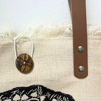 Natural Leather Handle Tote Bag - Eco-Friendly, Stylish Durable - Natural