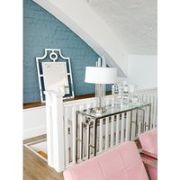 Stag Antler Steel and Nickel Finish Wall Mirror - Silver