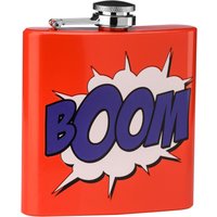 Auden Red Hip Flask with Boom Design - Red