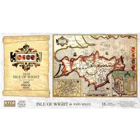 Isle of Wight Historical Map 1000 Piece Jigsaw Puzzle (1610) - Neutral