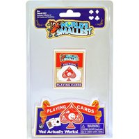 Worlds Smallest Pocket Sized Classic Games - White / Plastic, Cardboard / 4.5cm / Worlds Smallest Playing Cards