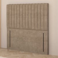 Verona Velvet 54" Floor Standing Upholstered Headboard - Beige / Small Double