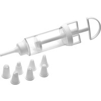 Hallie Cake Decorating Set with 7 Nozzles - White