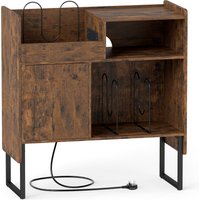 Record Player Stand with Power Outlets