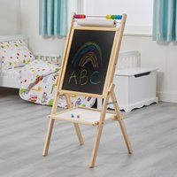 Kids Easel 4-in-1 Rotary Easel with Accessories - Natural
