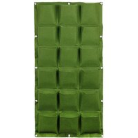 Garden Wall Planter with Pockets - Green / 18 Pockets