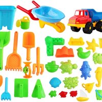 Beach Toy Set with Variety of Sand and Over 30 Water Accessories - Multi colour