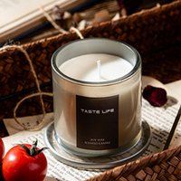 Scented Candle Fresh Lychee and White Tea - Grey
