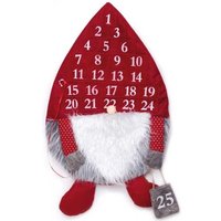 Gonk Christmas Fill Your Own Advent Felt Calendar - Red