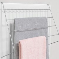 Pack of 2 4 Bar Radiator Airers - Silver