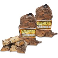 Warma Nets of Hardwood Firewood Logs - Brown / 48cm / 18kg