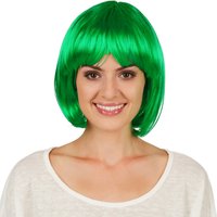 Womens Bob Wig In Turquoise - Green