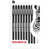 Zebra Doodler'z Stick Ballpoint Pen Pack of 10 - Black