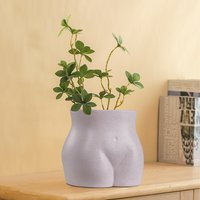 Matte Resin Buttock Vase - Pink