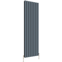 Flat Panel Vertical Designer Radiators - Anthracite / 1800mm / 544mm / 58mm