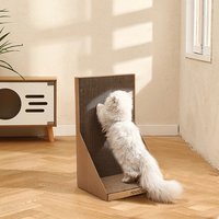 Right-Angle Vertical Cat Scratching Board - Wood