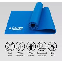 UBUNG Yoga Mat Non Slip with Carry Strap 10mm Thick Exercise Mat Blue - Blue