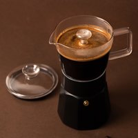 La Cafetire Glass Espresso Maker - Black