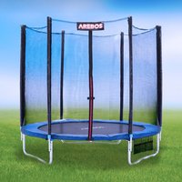 Trampoline edge cover and net 244 cm for 6 net poles - Blue-Black