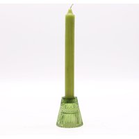 Garden Jade Flip Candle Tealight Holder Elegant Garden Decor - Green
