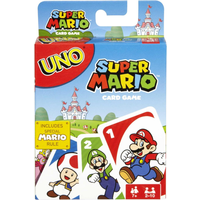 Uno Super Mario Bros Card Game - Blue