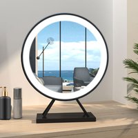 Hollywood Light Up Vanity Mirror with LED Lights - Black