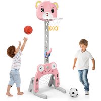 3-in-1 Kids Sports Activity Center - Pink