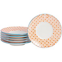 Hand-Printed Espresso Cup & Saucer Set - 65ml - Orange - Orange