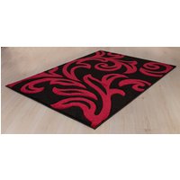 Smart Living Modern Hand Carved Soft Thick Area Rug - Florence in True Black | Size: 60 cm x 110 cm