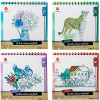 3D Embossed Sketch Colouring Book