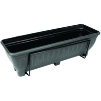 Wall Mounted Trough Planter - Charcoal