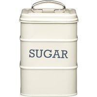 Living Nostalgia Antique Cream Sugar Tin - Yellow