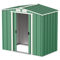 BillyOh, Partner Eco Apex Roof Metal Shed - Green / 121.92cm / 180.5cm BillyOh, Partner Eco Apex Roof Metal Shed - Green / 121.92cm / 180.5cm