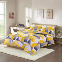 HomeSpace Direct, Scott Geometric Duvet Cover Set - Yellow / King HomeSpace Direct, Scott Geometric Duvet Cover Set - Yellow / King