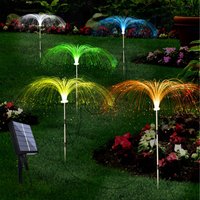 Set of 5 Solar Powered Garden Lights - White