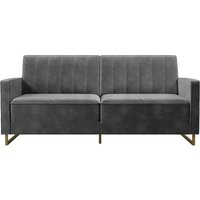 Novogratz, Novogratz Skylar Sofa Bed - Grey Velvet Novogratz, Novogratz Skylar Sofa Bed - Grey Velvet