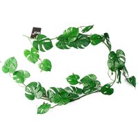 Artificial Hanging Trailing Monstera Plant Green - Green