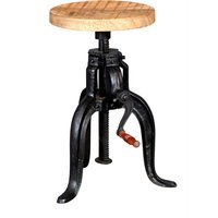 Crank Industrial Small Crank Table - Brown