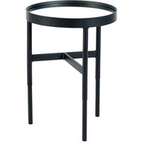 Franki Lamp Table - Black and Mirrored