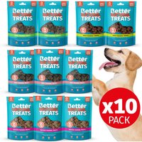 Better Natural Treats Dogs Low Fat Training Treats Bundle Box of 10 - Electric Turquoise