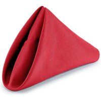 Cotton Polyester Dinning Table Napkins - Red / 1