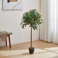 Decorative Artificial Olive Tree with Pot - Green / 60cm / 120cm