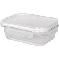 Glass Food Storage Container with Lid - White / 0.64l / 1