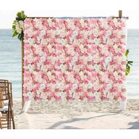 Multicolour Silk Artificial Rose Flower Wall Panel - Multicolor