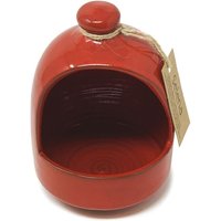 Selena Glazed Hand Dipped Ceramic Salt Pig - Red
