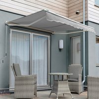 Electric Awning Half Cassette 4.5m - Silver