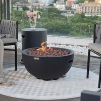 Jefferson Fire Bowl - Dark Grey Concrete