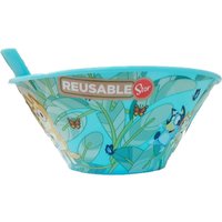 Bluey Sippy Bowl With Straw 500ML - Sky Blue