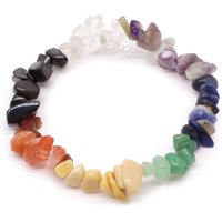 Chakra Stone Bracelet with Amethyst, Quartz More - Energy Balance - Multi